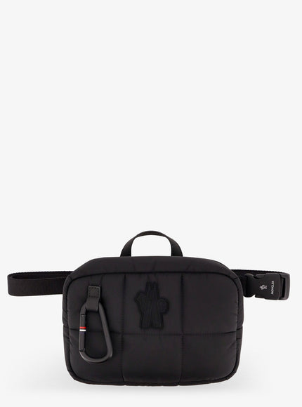 Moncler Grenoble Nylon Belt Bag With Embossed Logo Uni Nero