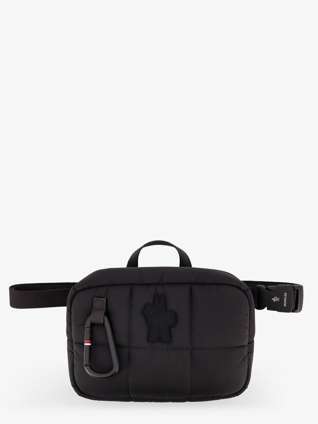 Moncler Grenoble Nylon Belt Bag With Embossed Logo Uni Nero