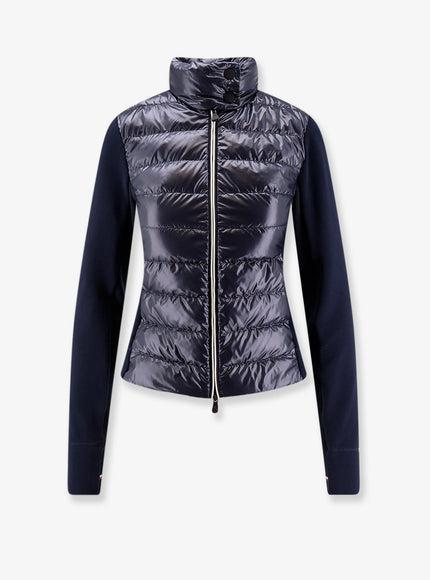 Moncler Grenoble Jacket With Padded And Quilted Insert Blu