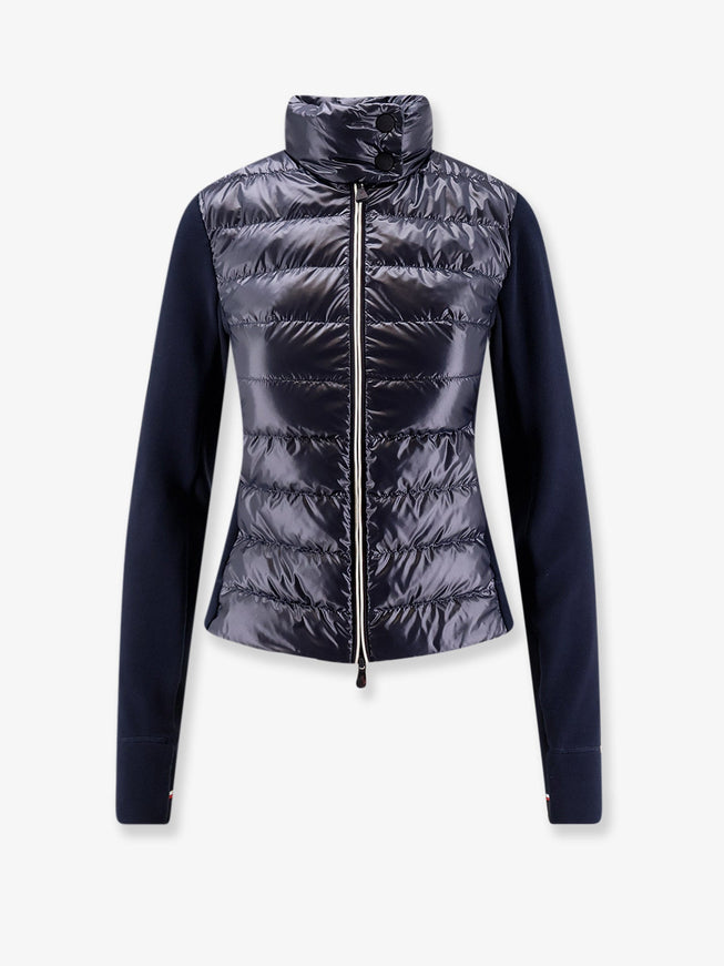 Moncler Grenoble Jacket With Padded And Quilted Insert Blu
