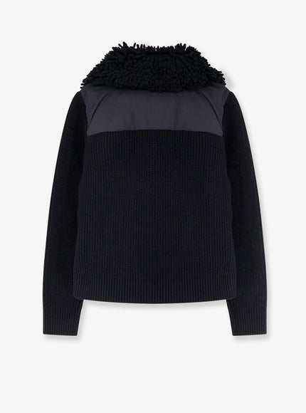 Moncler Grenoble Down Jacket With Wool Inserts