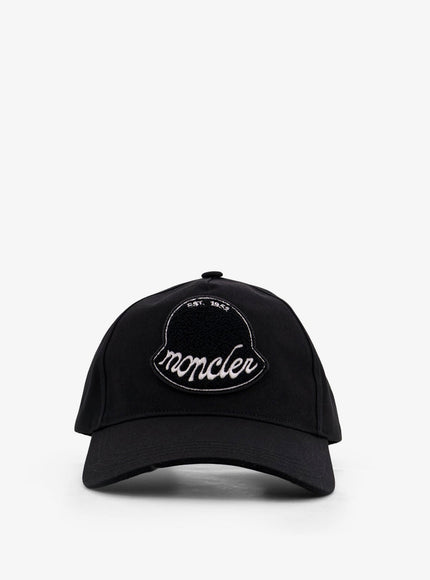 Moncler Cotton Baseball Hat Uni Nero