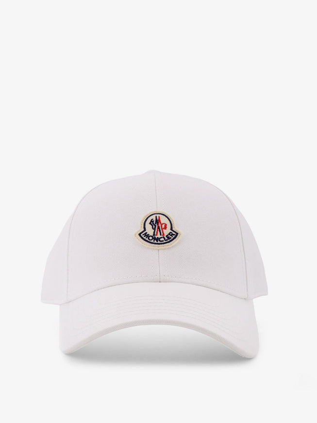 Moncler Cotton Baseball Hat Uni Bianco