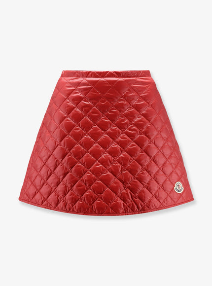 Moncler Nylon Mini Skirt Rosso
