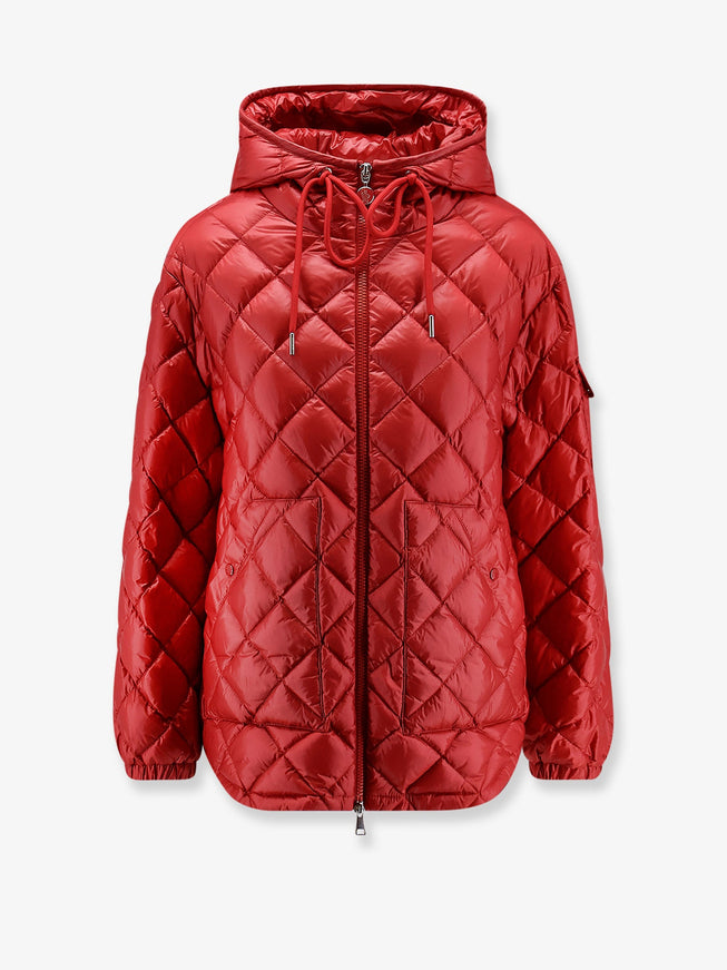 Moncler Recycled Nylon Down Jacket Rosso