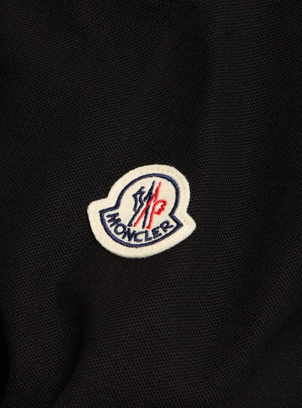 Moncler Cotton Polo Shirt With Iconic Patch