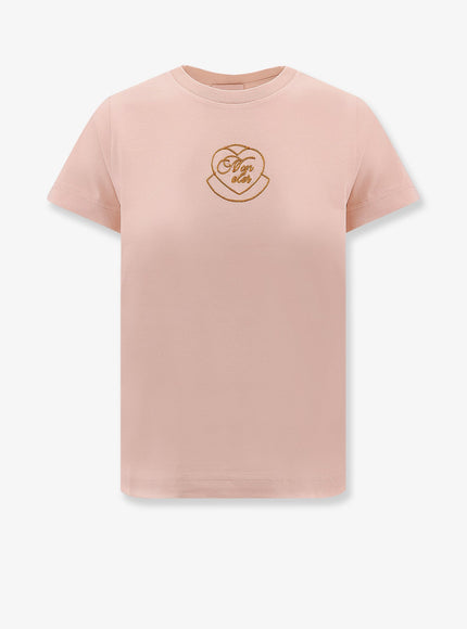 Moncler Biologic Cotton T-Shirt Rosa