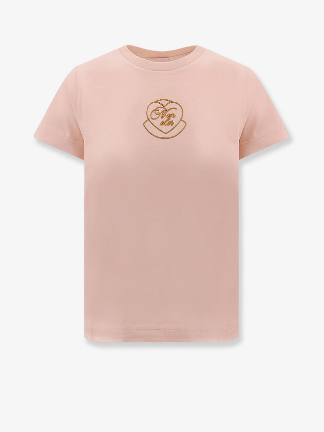 Moncler Biologic Cotton T-Shirt Rosa