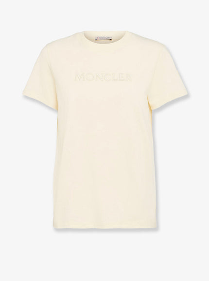 Moncler Biologic Cotton T-Shirt Panna