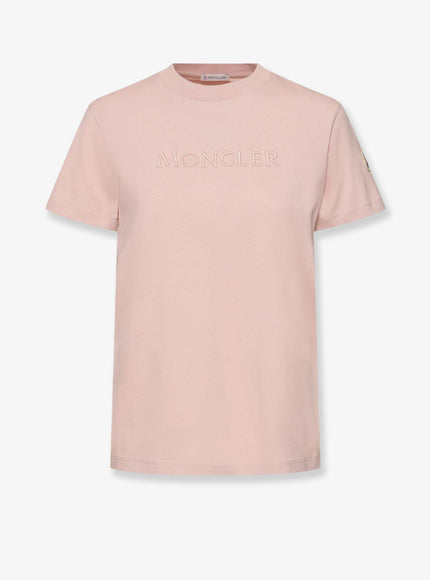 Moncler Biologic Cotton T-Shirt Rosa