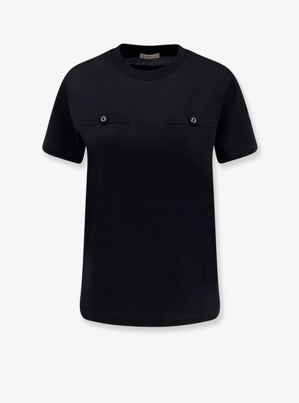 Moncler Cotton T-Shirt Nero