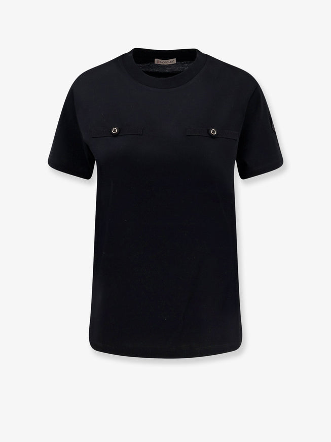 Moncler Cotton T-Shirt Nero