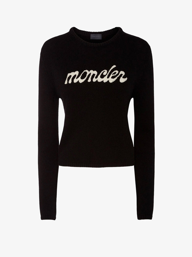 Moncler Wool And Cashmere Sweater Nero