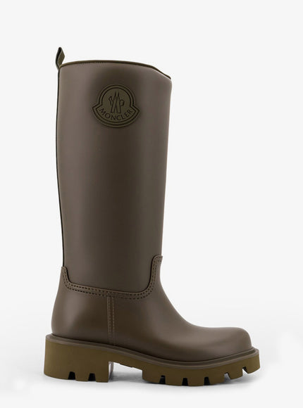 Moncler Kickstream High Rubber Rainboots Marrone