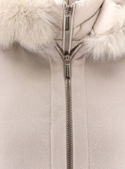 Moorer Pegaso-Cwr Sleeveless Wool And Cashmere Coat