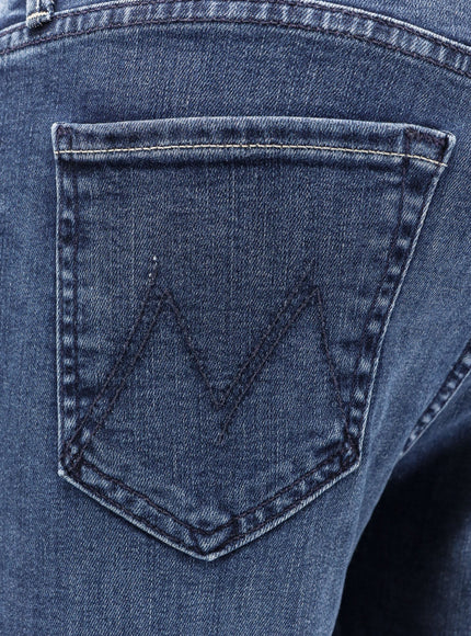 Mother Mid Rise Dazzler Ankle Fray Jeans