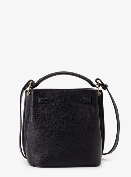 Mulberry Leather Bucket Bag With Logo
