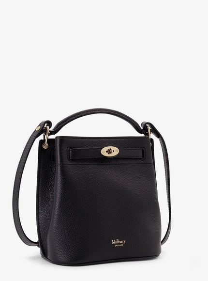 Mulberry Leather Bucket Bag With Logo