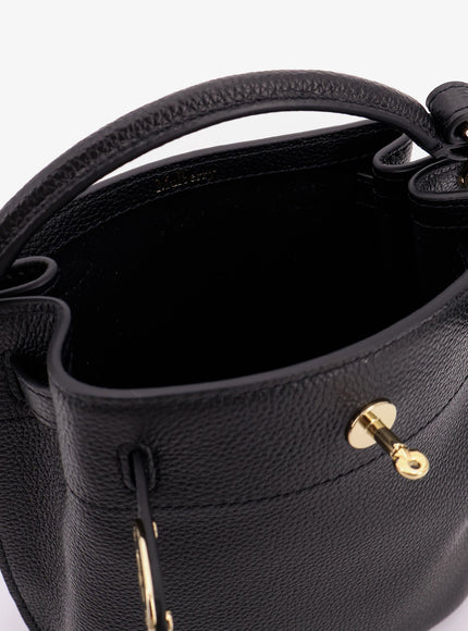 Mulberry Leather Bucket Bag With Logo