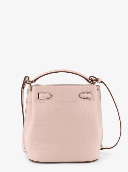Mulberry Leather Bucket Bag With Logo
