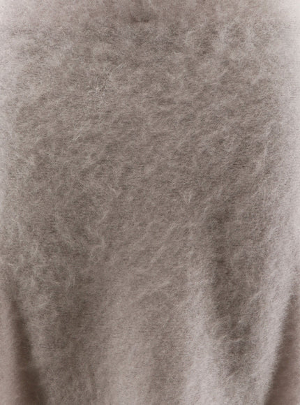 Nude Cashmere Midi Skirt