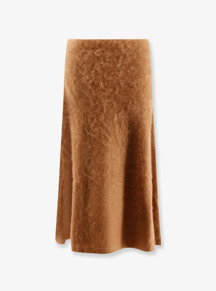 Nude Cashmere Midi Skirt Tobacco