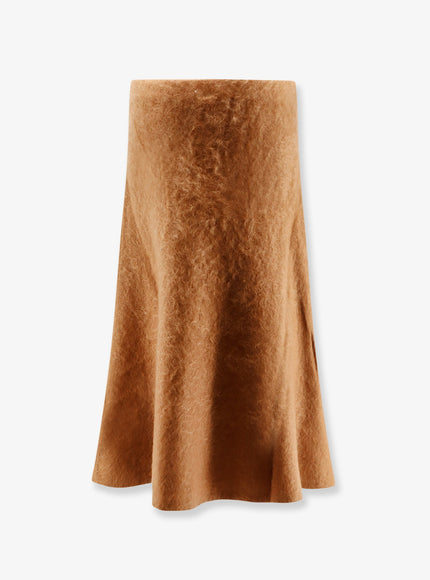 Nude Cashmere Midi Skirt