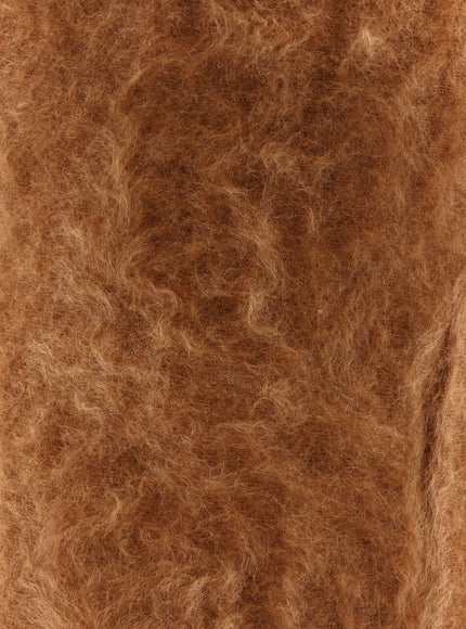 Nude Cashmere Midi Skirt