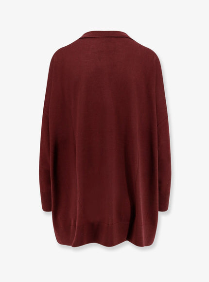 Nude Virgin Wool Maxi Polo Shirt