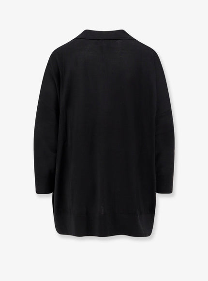 Nude Virgin Wool Maxi Polo Shirt