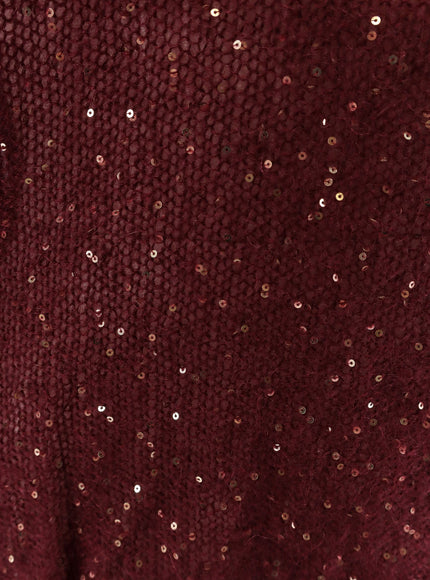 Nude Mohair Blend Sweater With Sequins