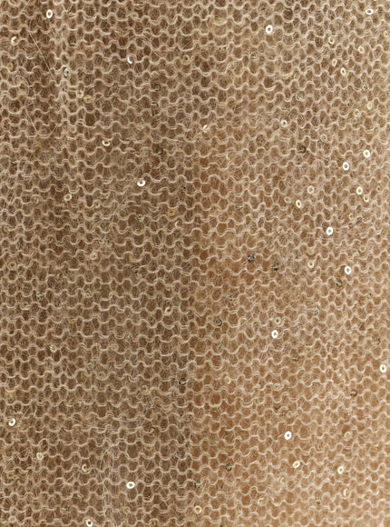 Nude Mohair Blend Skirt