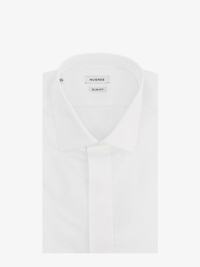 Nugnes 1920 Cotton Shirt Bianco