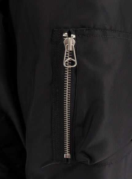 Oamc Peacemaker Cropped Hood Nyln Bomber With Padding