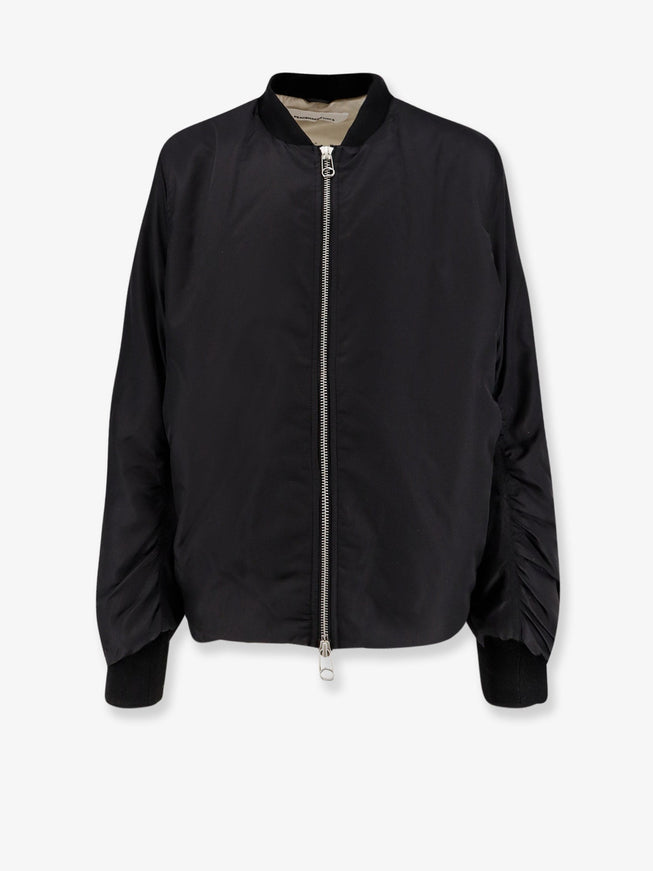 Oamc Peacemaker Minimal Nylon Bomber With Padding Black