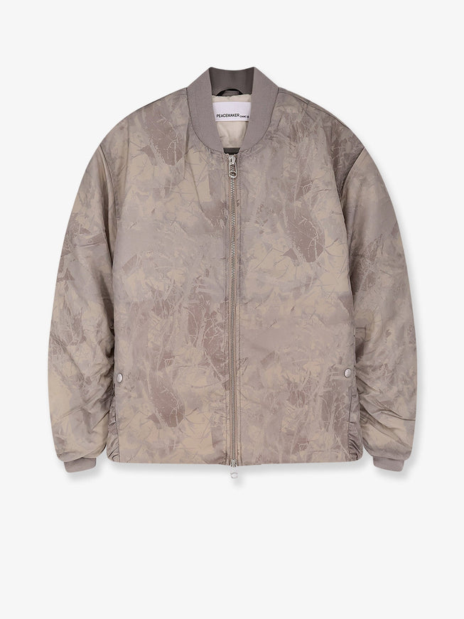Oamc Peacemaker Minimal Printed Fabric Bomber Foliage Print