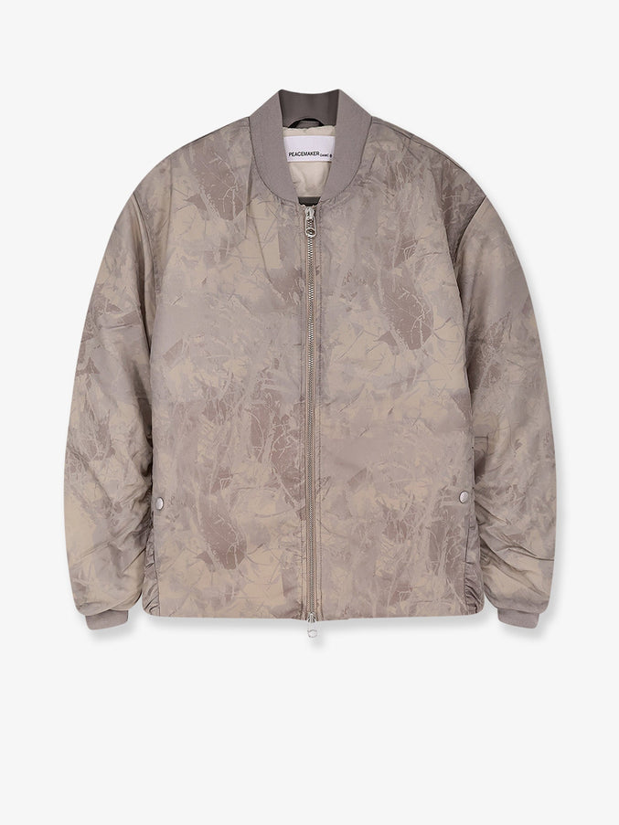 Oamc Peacemaker Minimal Printed Fabric Bomber Foliage Print