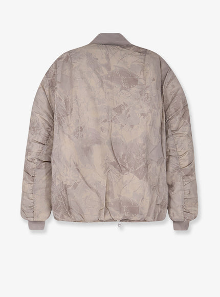 Oamc Peacemaker Minimal Printed Fabric Bomber