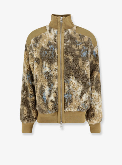 Oamc Peacemaker Fleece Synthetic Fur Bomber Beige