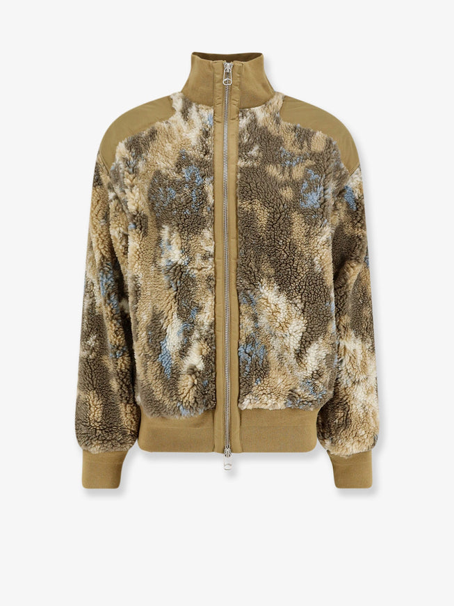 Oamc Peacemaker Fleece Synthetic Fur Bomber Beige