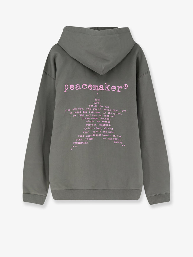 Oamc Peacemaker Loose Fit Hoodie Star Print Sweatshirt