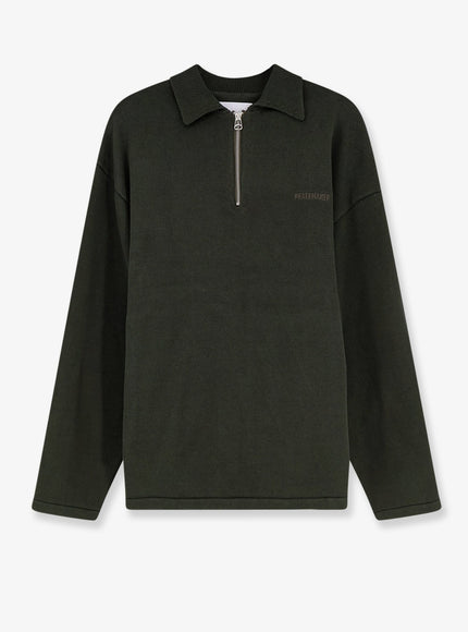 Oamc Peacemaker Cotton Polo Shirt Militarygeen