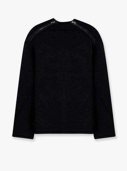 Oamc Peacemaker Cotton Sweater Black