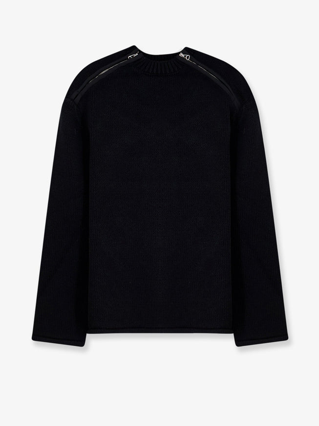 Oamc Peacemaker Cotton Sweater Black