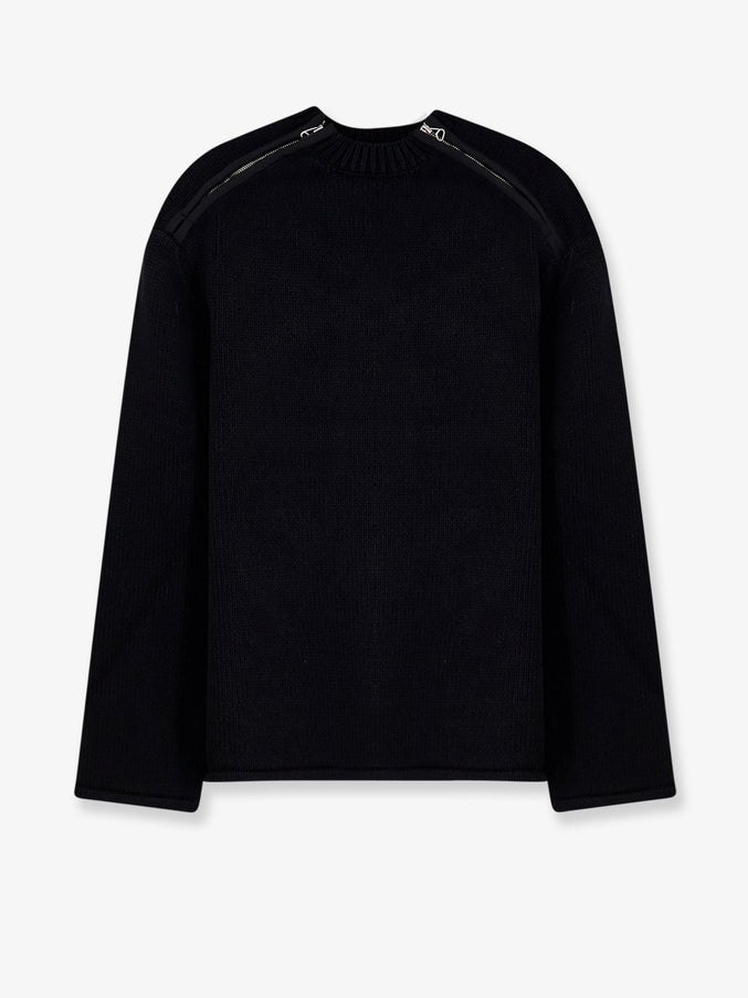 Oamc Peacemaker Cotton Sweater Black