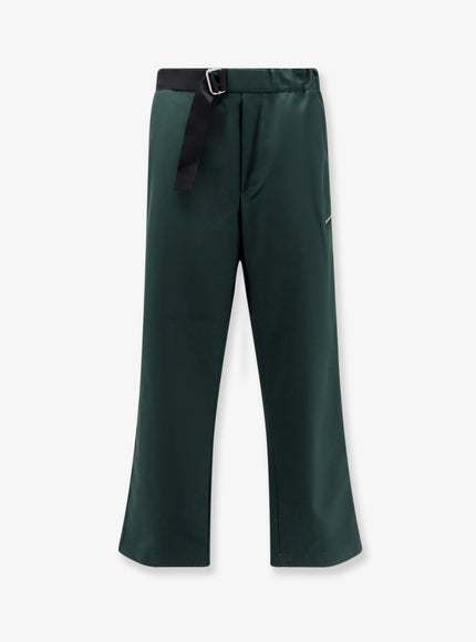 Oamc Peacemaker Regs Virgin Wool Trousers Darkgreen