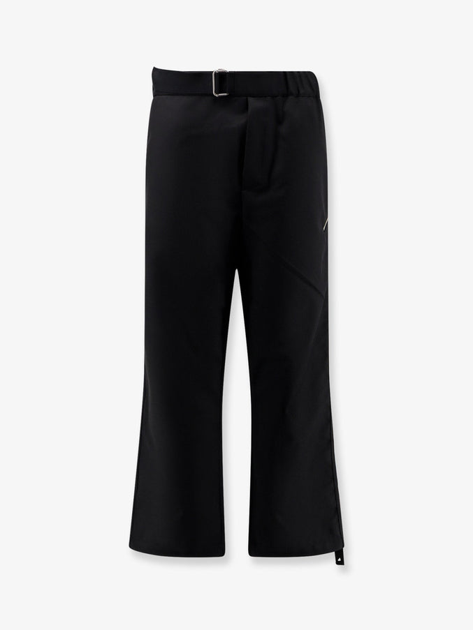 Oamc Peacemaker Regs Wool Blend Trousers Black