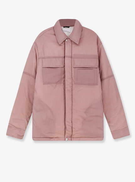 Oamc Peacemaker Padded Overshirt Jacket Lilac