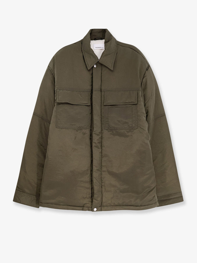 Oamc Peacemaker Padded Overshirt Nylon Jacket Military Green