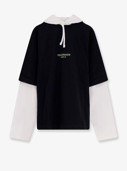 Oamc Peacemaker Cotton Sweatshirt Black